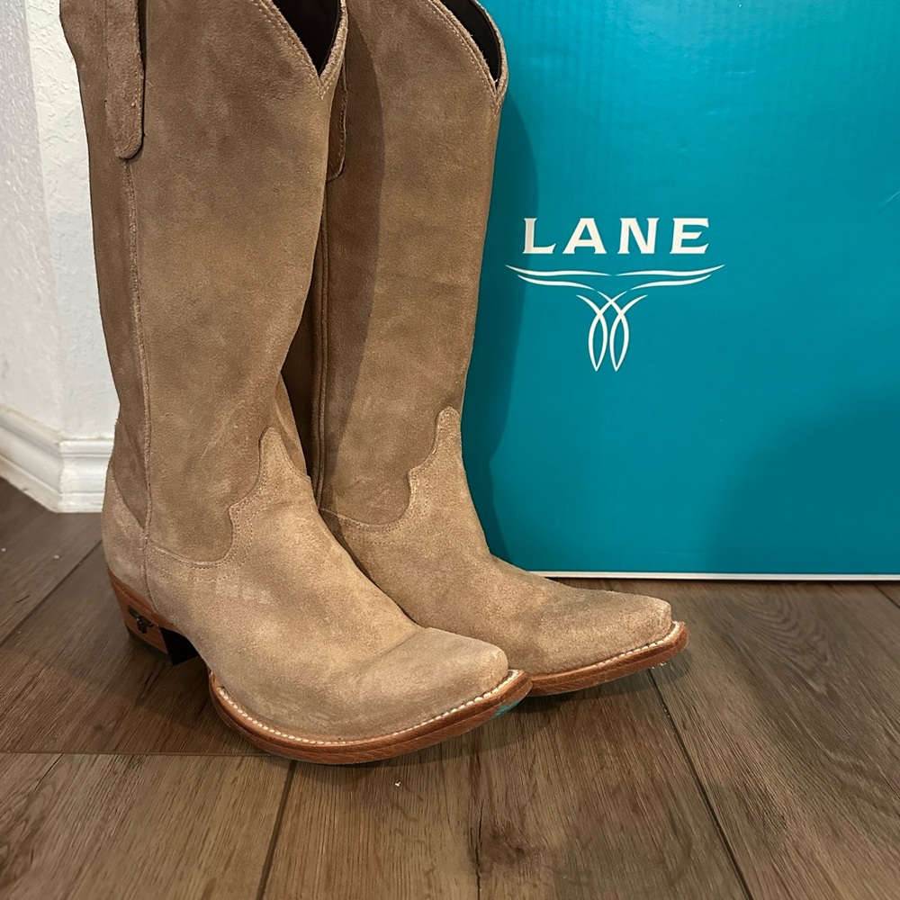 Lane Women's Tan Cowboy Boots